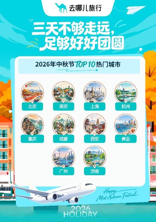 去哪儿旅行：中秋抢跑、追秋、夜游、中式浪漫齐热